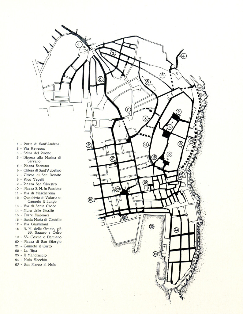 planimetria di Genova pre-romana