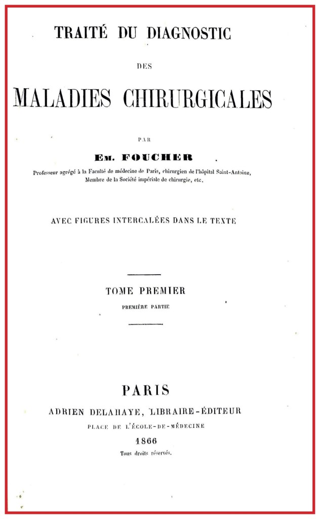 1866 FOUCHER FRONTESPIZIO